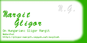 margit gligor business card